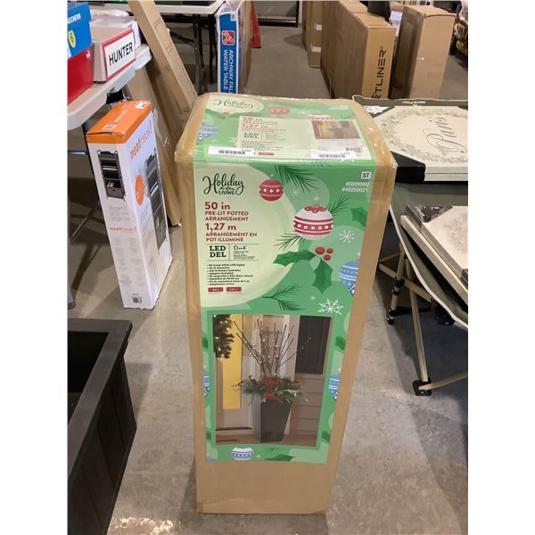 Holiday Living 50in Pre-Lit Potted Arrangement