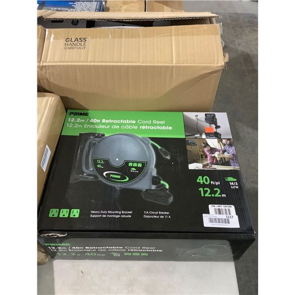 Prime 40ft Retractable Cord Reel