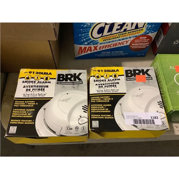 BRK AC Powered Smoke Alarm Lot of 2