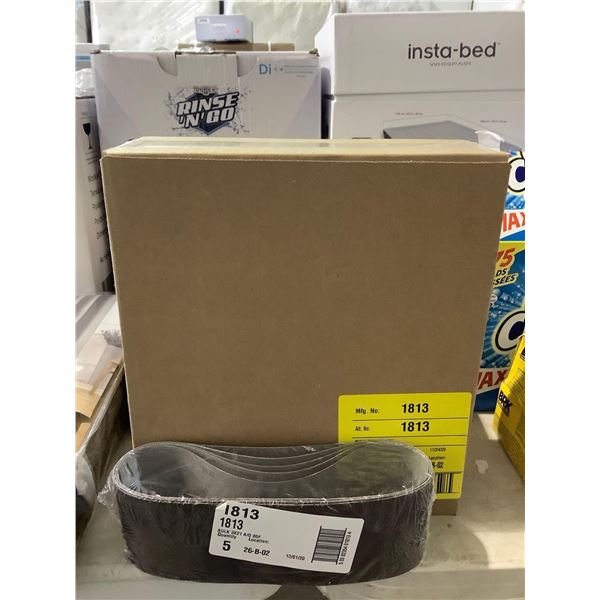 Case of 4 5-Pack 3x21 80 Grit Sanding Belts