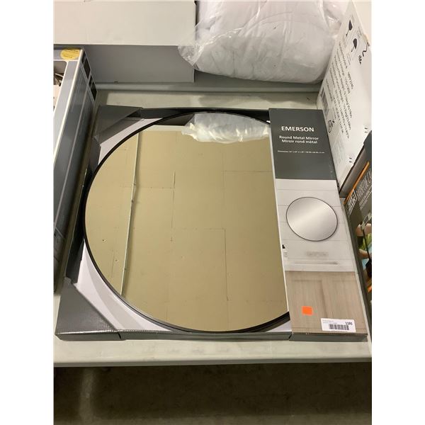 Emerson Round Metal Mirror (24in x 24in x 1.18in)