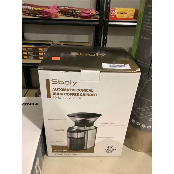 Sboly Automatic Conical Burr Coffee Grinder