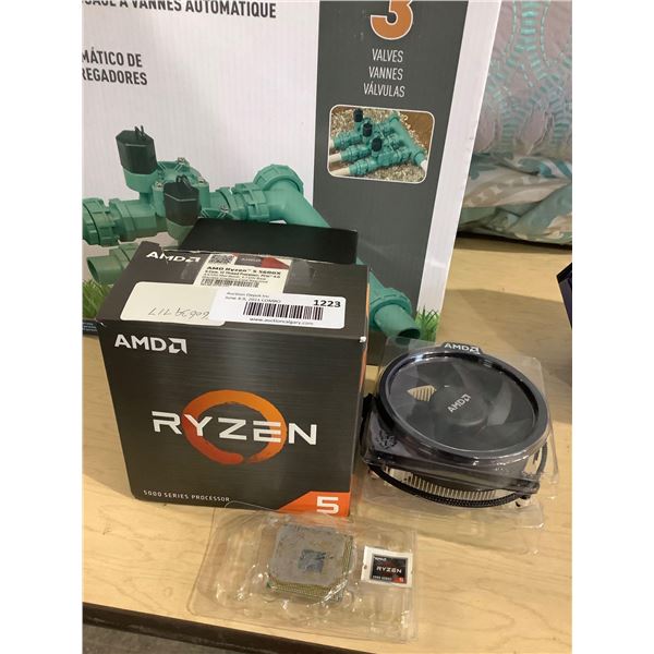 AMD Ryzen 5600X 3.7GHz Processor w/ Heat Sink Fan (Used, visibly bent pins)