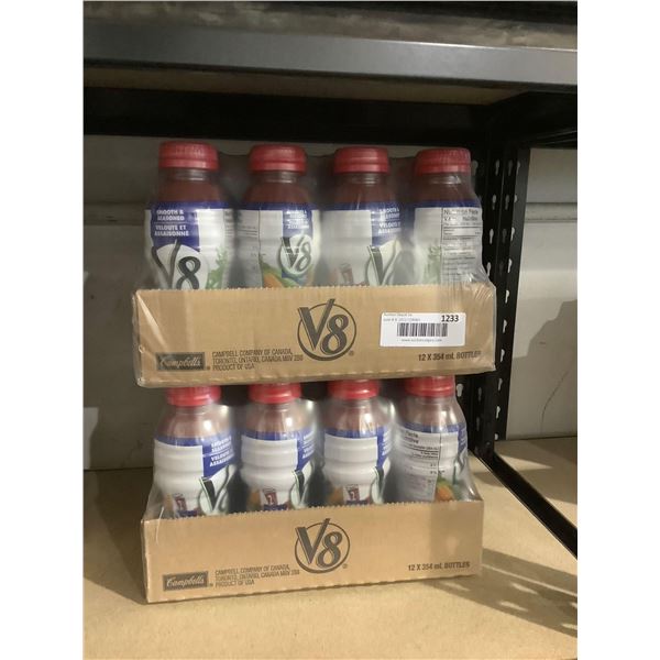 Case of V8 V-GO Vegetable Cocktail (12 x 354mL) Lot of 2