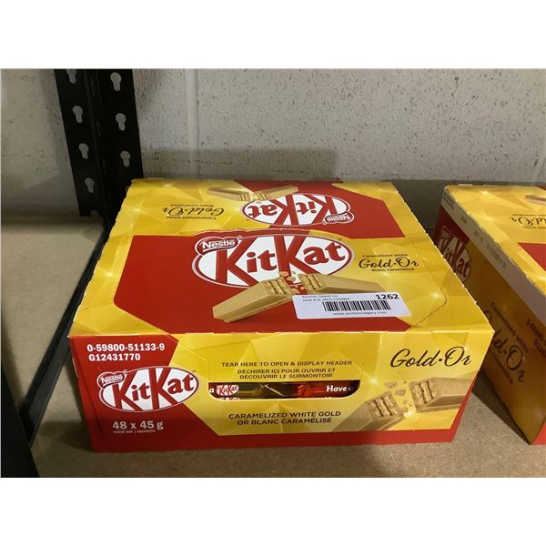 Kit Kat Caramelized White Gold Wafer Bars (48 x 45g)