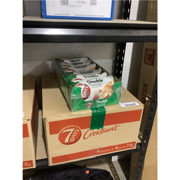 Case of 7 Days Vanilla Strawberry Filled Croissants (4 x 6 x 75g)