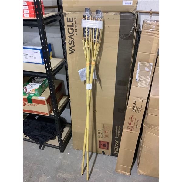 Sierra 60in Natural Bamboo Torch Lot of 2