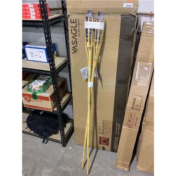 Sierra 60in Natural Bamboo Torch Lot of 2