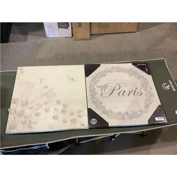 Flower Artwork Lot of 2