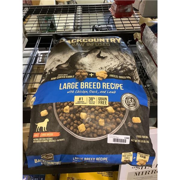Merrick Backcountry Raw Infused Large Breed Adult Dog Food (9.1kg)