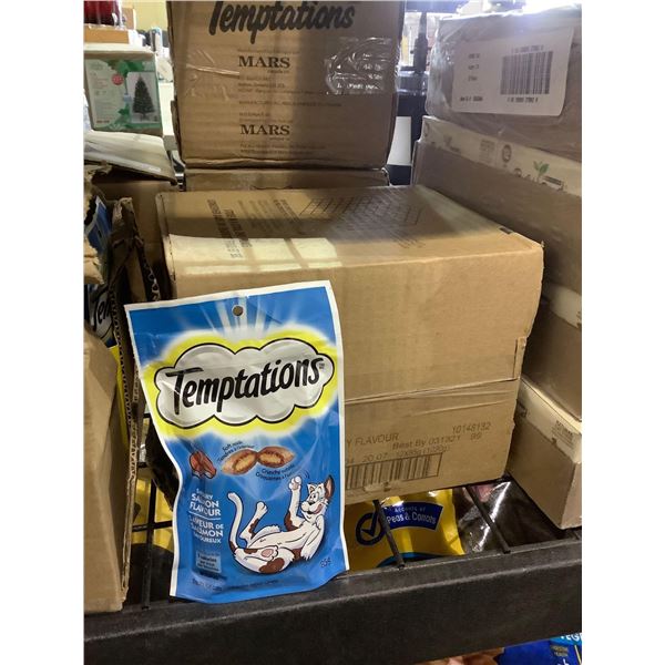 Case of Temptations Salmon Flavor Cat Treats (12 x 85g)
