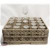 Image 1 : LOT OF 24 WINE GLASSES WITH RACK