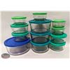 NEW 24 PC ANCHOR HOCKING GLASS KITCHEN STORAGE SET