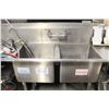 Image 5 : S/S 2 WELL SINK W/ DUAL DRAINBOARD W/ PRE RINSE