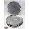 Image 1 : LOT OF SEVEN 17" ALUMINUM PIZZA PANS
