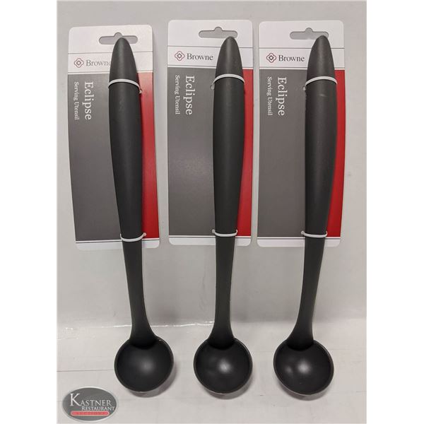 3 NEW BROWNE 12.5" HIGH HEAT 1OZ. SERVING LADLES