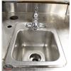 Image 3 : S/S COUNTER TABLE W/ HAND SINK AND FAUCET