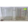 Image 1 : PAIR OF 8QT CAMBRO CLEAR