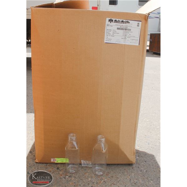 CASE OF 210 FOOD GRADE CLEAR 473 PLASTIC BOTTLES