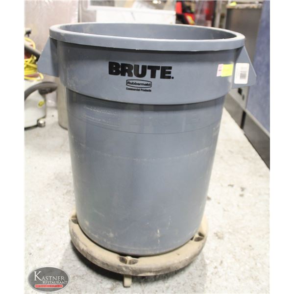 RUBBERMAID BRUTE TRASH CAN 20 GALLON GRAY