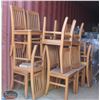 Image 2 : LOT OF 13 WOODEN DINING CHAIRS