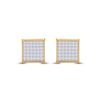 Image 2 : Princess Diamond Square Earrings 1/2 Cttw 14KT Yellow Gold