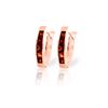 Image 1 : Genuine 1.30 ctw Garnet Earrings 14KT Rose Gold - REF-25Z3N