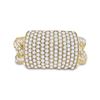 Image 2 : Round Diamond Statement Fashion Ring 2 Cttw 10KT Yellow Gold