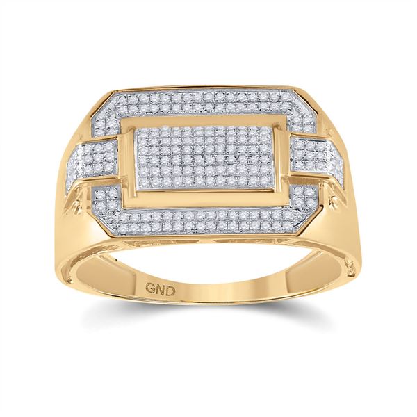 Round Diamond Fashion Ring 1/3 Cttw 10KT Yellow Gold