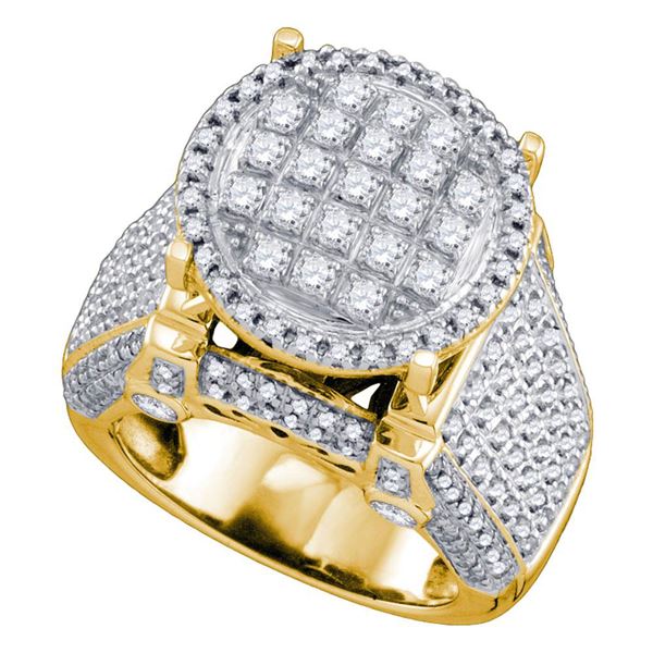 Round Diamond Fashion Ring 1-3/4 Cttw 10KT Yellow Gold