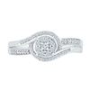 Image 2 : Round Diamond Solitaire Promise Ring 1/5 Cttw 10KT White Gold