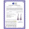 Image 2 : Genuine 11.60 ctw Amethyst Earrings 14KT Rose Gold - REF-47W5Y