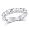 Image 1 : Round Diamond Single Row Band Ring 1 Cttw 14KT White Gold