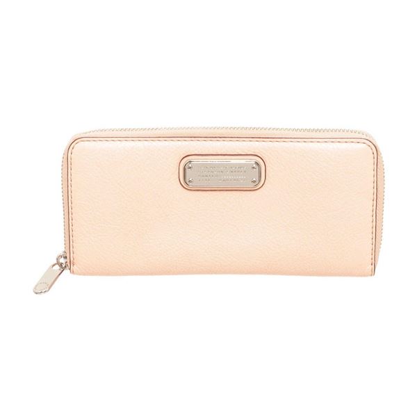 Marc By Marc Jacobs Light Pink Leather Classic Q Zippy Wallet