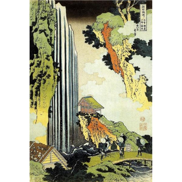 Hokusai - Waterfall