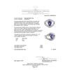 Image 5 : 2.35 ctw Pear Mixed Tanzanite And Round Brilliant Cut Diamond Ring - 18KT White