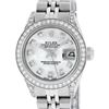 Rolex Ladies Stainless Steel Diamond Lugs MOP Diamond Datejust Wristwatch