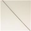 Image 4 : 14K White Gold 0.51 ctw Micro Pave Diamond Cross Pendant w/ 18" Cable Link Chain
