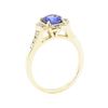Image 4 : 1.50 ctw Sapphire and Diamond Ring - 14KT Yellow Gold