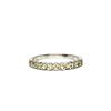 Image 2 : 0.33 ctw Round Brilliant Yellow Sapphires Ring - 18KT White Gold