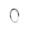 Image 4 : 0.33 ctw Round Brilliant Yellow Sapphires Ring - 18KT White Gold