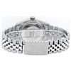 Image 6 : Rolex Mens Stainless Steel Black Baguette Diamond Ruby & 36MM Datejust Wristwatc