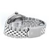 Image 8 : Rolex Mens Stainless Steel Black Baguette Diamond Ruby & 36MM Datejust Wristwatc