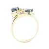 Image 4 : 1.30 ctw Sapphire and Diamond Ring - 14KT Yellow Gold