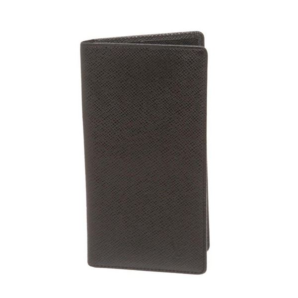 Louis Vuitton Black Taï¿½ga Leather Porte-Valeurs Cartes Crï¿½dit Wallet