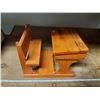 Image 1 : wooden school desk for dolls