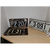 Image 1 : 1943, 1952, 1959 sask license plates
