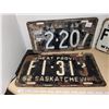 Image 2 : 1943, 1952, 1959 sask license plates