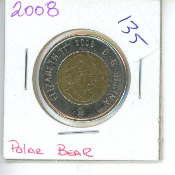 2008 Canadian Toonie $2 Coin