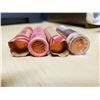 Image 2 : 4 rolls of pennies 1963, 64, 65, 66